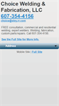 Mobile Screenshot of choiceweldingny.com